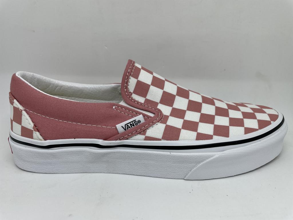 Vans damier hotsell rouge femme