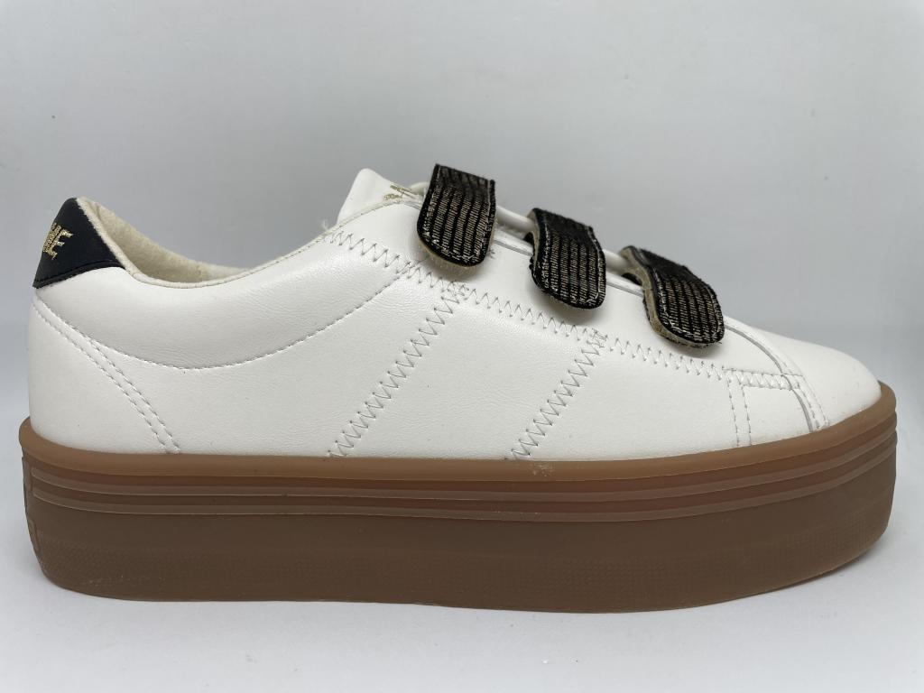 Valentine Chaussure No name Plato M Straps off white gold
